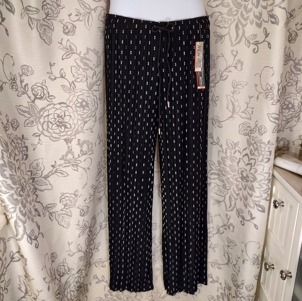 Double Dot Pleated Palazzo